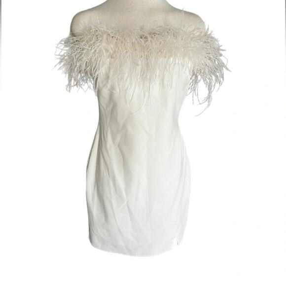 Likely White Off-Shoulder Mini Dress - Picture 8 of 14